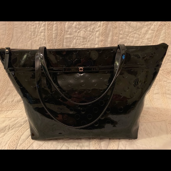 Kate Spade Black Patent Leather Tote - New w/Tags - Picture 2 of 8